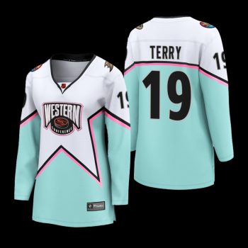 Women Anaheim Ducks Troy Terry #19 2023 NHL All-Star Western Conference Breakaway Player Jersey White