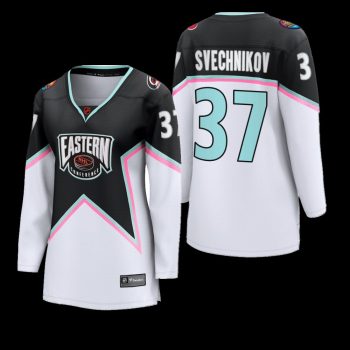Women Carolina Hurricanes Andrei Svechnikov #37 2023 NHL All-Star Eastern Conference Breakaway Player Jersey Black