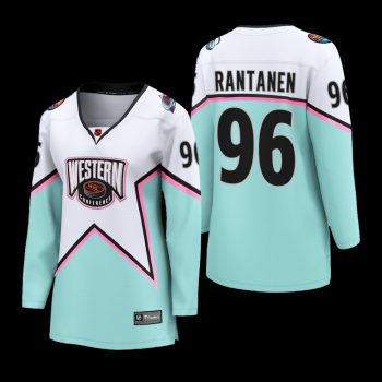 Women Colorado Avalanche Mikko Rantanen #96 2023 NHL All-Star Western Conference Breakaway Player Jersey White