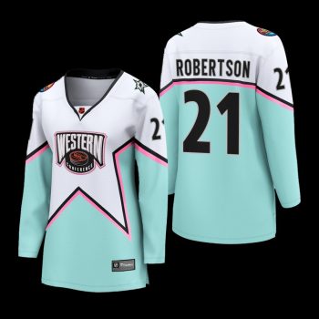 Women Dallas Stars Jason Robertson #21 2023 NHL All-Star Western Conference Breakaway Player Jersey White