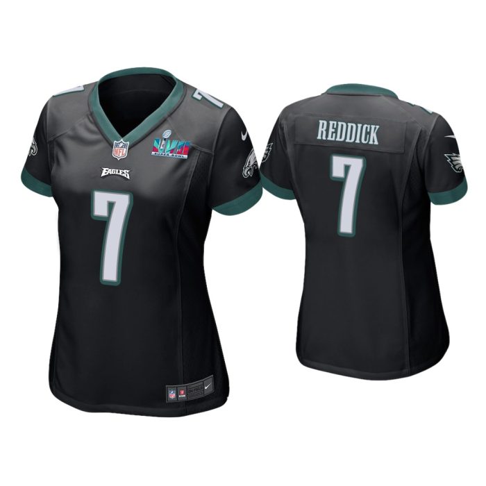 Women Haason Reddick Philadelphia Eagles Super Bowl LVII Black Game Jersey