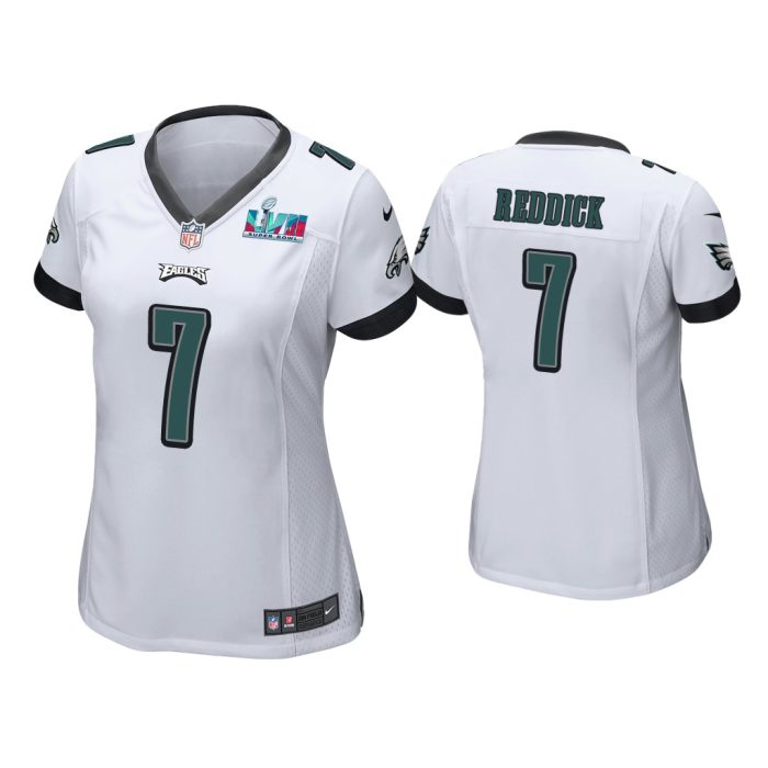 Women Haason Reddick Philadelphia Eagles Super Bowl LVII White Game Jersey