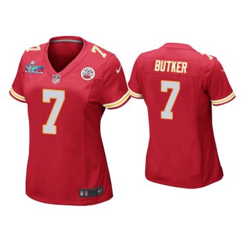 Women Harrison Butker Kansas City Chiefs Super Bowl LVII Red Game Jersey