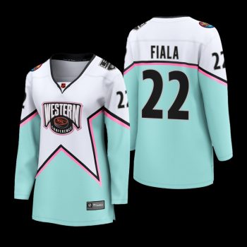 Women Los Angeles Kings Kevin Fiala #22 2023 NHL All-Star Western Conference Breakaway Player Jersey White