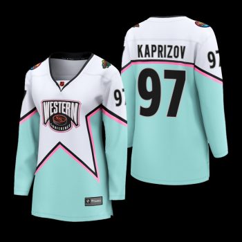 Women Minnesota Wild Kirill Kaprizov #97 2023 NHL All-Star Western Conference Breakaway Player Jersey White