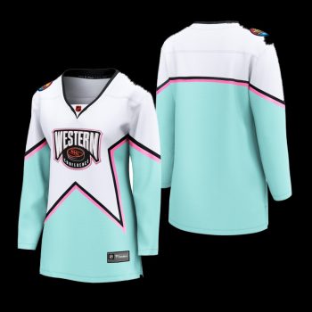 Women NHL Western Conference # 2023 All-Star Game Breakaway Jersey White