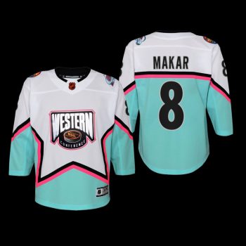 Youth Colorado Avalanche Cale Makar #8 2023 NHL All-Star Western Conference Premier White Jersey