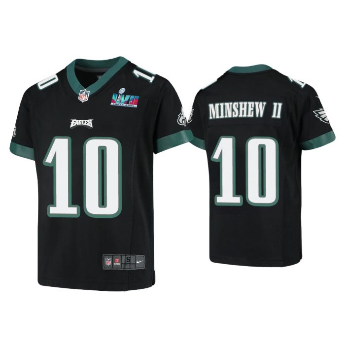 Youth Gardner Minshew Ii Philadelphia Eagles Super Bowl LVII Black Game Jersey