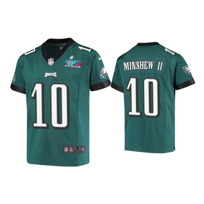 Youth Gardner Minshew Ii Philadelphia Eagles Super Bowl LVII Midnight Green Game Jersey