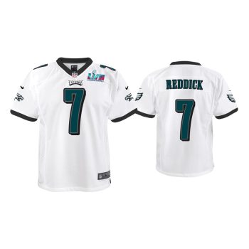 Youth Haason Reddick Philadelphia Eagles Super Bowl LVII White Game Jersey