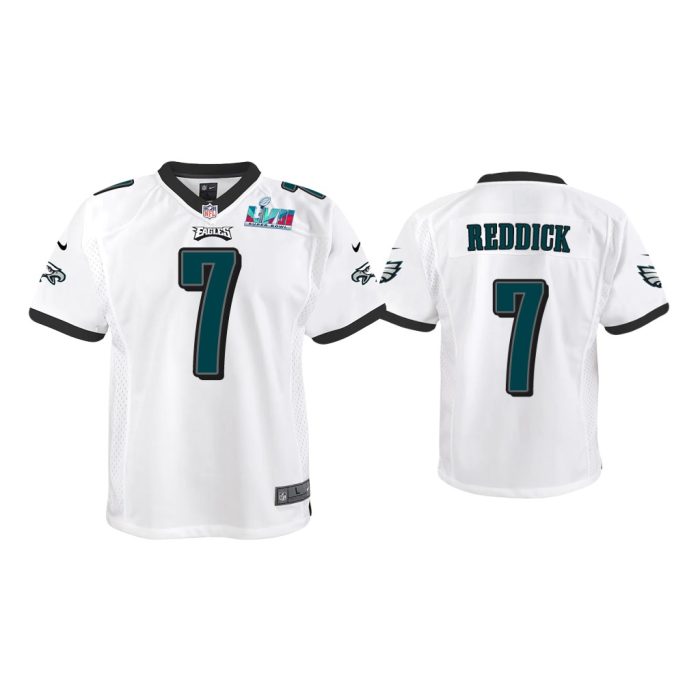 Youth Haason Reddick Philadelphia Eagles Super Bowl LVII White Game Jersey