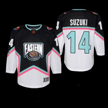 Youth Montreal Canadiens Nick Suzuki #14 2023 NHL All-Star Eastern Conference Premier Black Jersey
