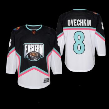 Youth Washington Capitals Alex Ovechkin #8 2023 NHL All-Star Eastern Conference Premier Black Jersey