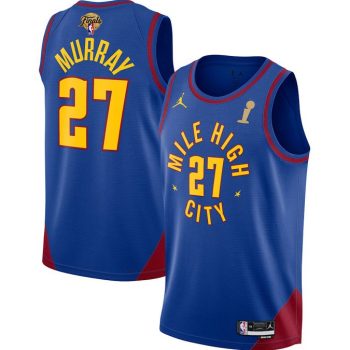 Men Denver Nuggets #27 Jamal Murray Blue 2023 Finals Champions Statement Edition Stitched Jersey