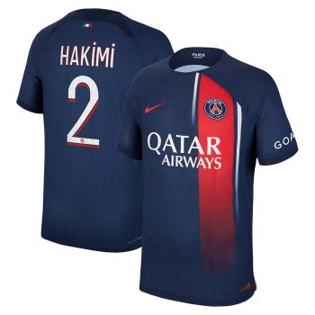 Achraf Hakimi Paris Saint-Germain 2023/24 Home Player Jersey - Navy