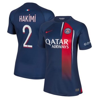 Achraf Hakimi Paris Saint-Germain Women 2023/24 Home Replica Player Jersey - Navy