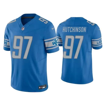 Aidan Hutchinson Detroit Lions Blue Vapor F.U.S.E. Limited Jersey