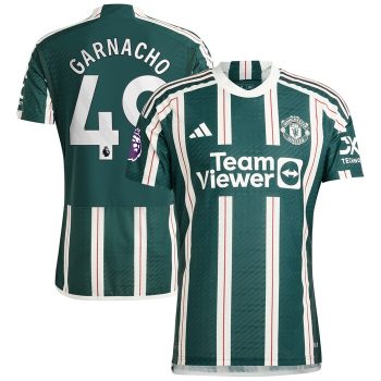 Alejandro Garnacho Manchester United 2023/24 Away Player Jersey - Green