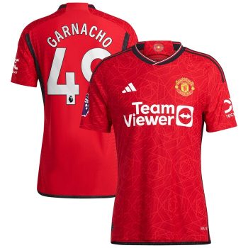 Alejandro Garnacho Manchester United 2023/24 Home Player Jersey - Red