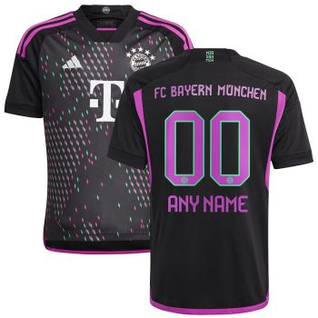 Bayern Munich Youth 2023/24 Away Replica Custom Jersey - Black
