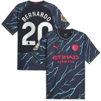 Bernardo Silva Manchester City Puma 2023/24 Third Player Jersey - Navy