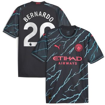 Bernardo Silva Manchester City Puma 2023/24 Third Replica Player Jersey - Navy