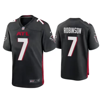 Bijan Robinson Atlanta Falcons Black 2023 NFL Draft Game Jersey