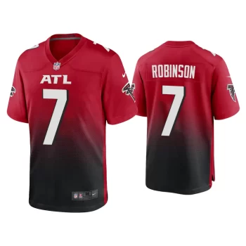 Bijan Robinson Atlanta Falcons Red 2023 NFL Draft Game Jersey