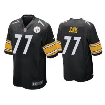 Broderick Jones Pittsburgh Steelers Black 2023 NFL Draft Game Jersey