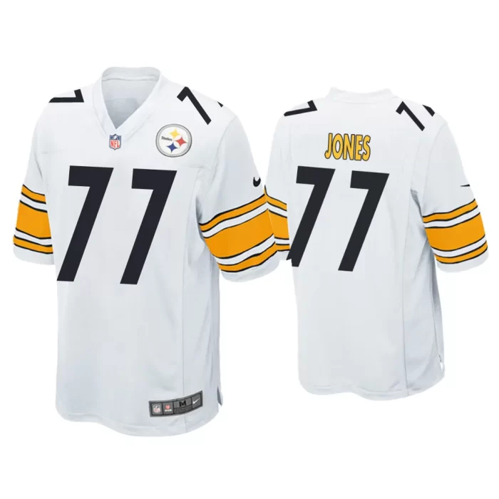 Broderick Jones Pittsburgh Steelers White 2023 NFL Draft Game Jersey