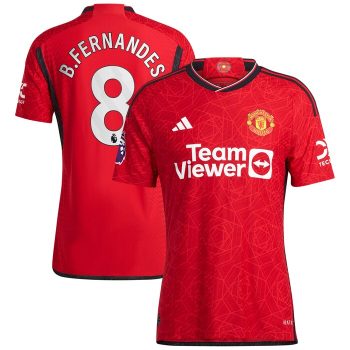 Bruno Fernandes Manchester United 2023/24 Home Player Jersey - Red