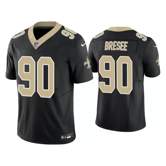 Bryan Bresee New Orleans Saints Black Vapor F.U.S.E. Limited Jersey