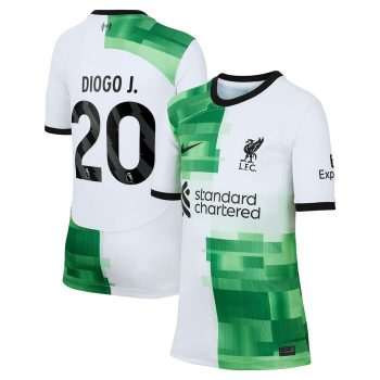 Diogo Jota Liverpool Youth 2023/24 Away Replica Player Jersey - White