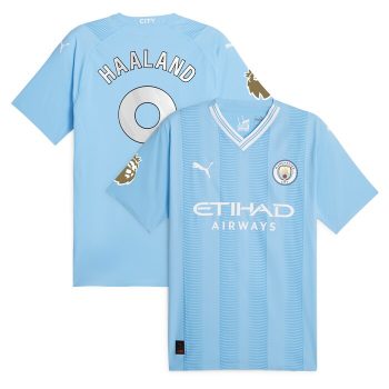 Erling Haaland Manchester City Puma 2023/24 Player Jersey - Sky Blue