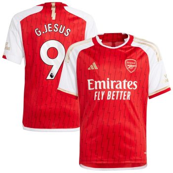 Gabriel Jesus Arsenal Youth 2023/24 Home Replica Player Jersey - Red