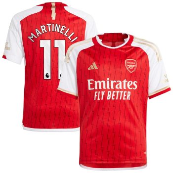 Gabriel Martinelli Arsenal Youth 2023/24 Home Replica Player Jersey - Red