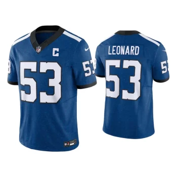 Indianapolis Colts Shaquille Leonard Indiana Nights F.U.S.E. Royal Jersey