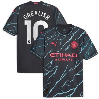 Jack Grealish Manchester City Puma 2023/24 Third Replica Player Jersey - Navy