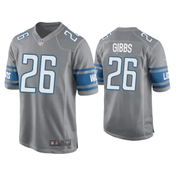 Jahmyr Gibbs Detroit Lions Silver 2023 NFL Draft Game Jersey