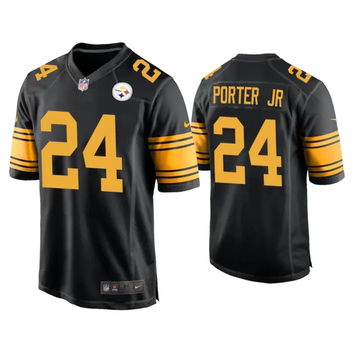 Joey Porter Jr. Pittsburgh Steelers Black 2023 NFL Draft Alternate Game Jersey