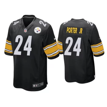 Joey Porter Jr. Pittsburgh Steelers Black 2023 NFL Draft Game Jersey