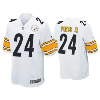 Joey Porter Jr. Pittsburgh Steelers White 2023 NFL Draft Game Jersey