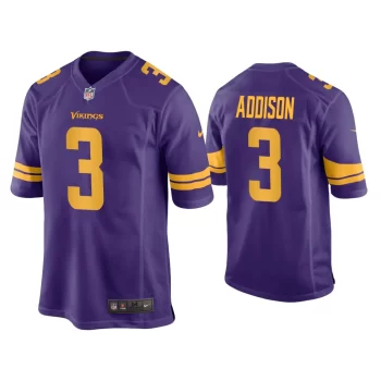 Jordan Addison Minnesota Vikings Purple 2023 NFL Draft Alternate Game Jersey