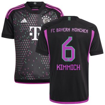 Joshua Kimmich Bayern Munich Youth 2023/24 Away Replica Player Jersey - Black