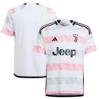 Juventus Youth 2023/24 Away Replica Jersey - White