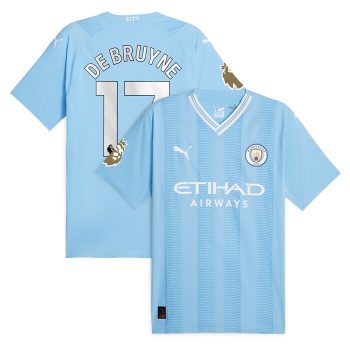 Kevin De Bruyne Manchester City Puma 2023/24 Player Jersey - Sky Blue