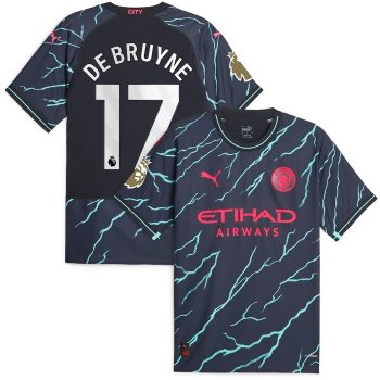 Kevin De Bruyne Manchester City Puma 2023/24 Third Player Jersey - Navy
