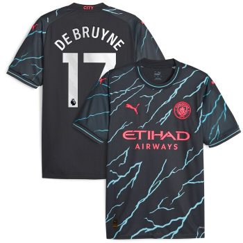 Kevin De Bruyne Manchester City Puma 2023/24 Third Replica Player Jersey - Navy