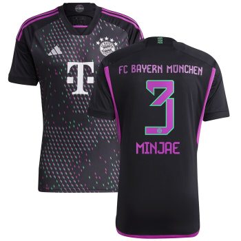 Kim Min-jae Bayern Munich 2023/24 Away Replica Player Jersey - Black