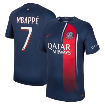 Kylian Mbappe Paris Saint-Germain 2023/24 Home Replica Player Jersey - Navy